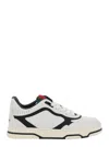 Gucci Reweb Black And White Low Top Sneakers With Web Detail On The Tongue And Logo Patch On The Rear In L In Multi