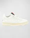 Gucci Reweb Sparrow Low-top Leather Sneakers In White