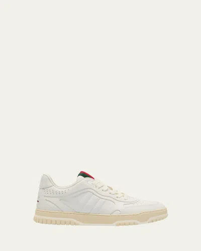 GUCCI REWEB SPARROW LOW-TOP LEATHER SNEAKERS