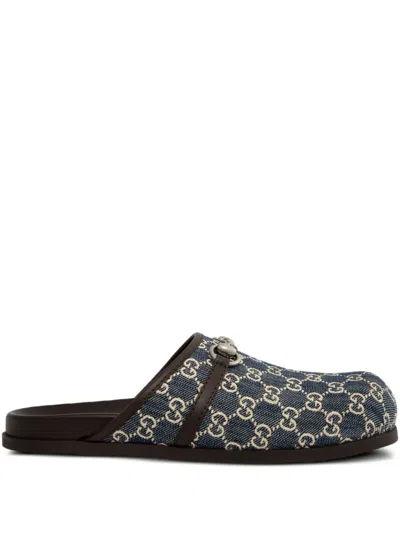Gucci Rhein Slippers In Blue
