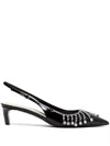 Gucci Rhinestone-embellished Pumps In Black
