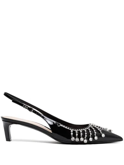 Gucci Rhinestone-embellished Pumps In Black