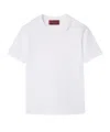 Gucci Rhinestoned-logo Cotton T-shirt In White