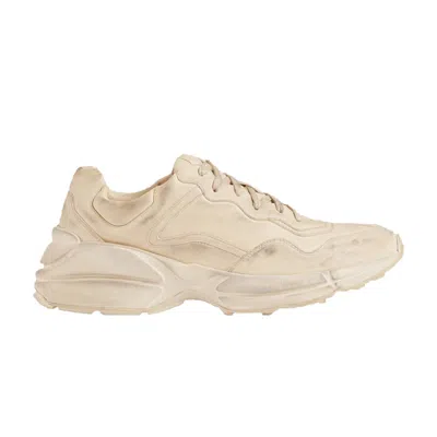Pre-owned Gucci Rhython Leather Sneaker 'ivory' In White