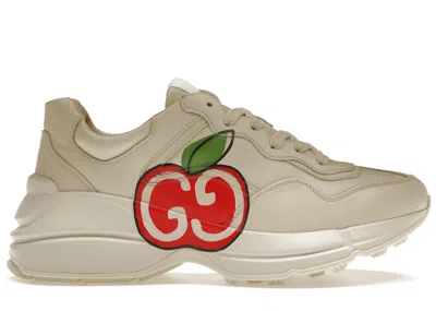 Pre-owned Gucci Rhyton Apple (women's) Sneakers In Ivory