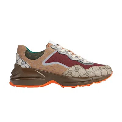 Pre-owned Gucci Rhyton 'beige Brick Red' In Brown