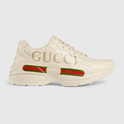 Gucci Off-white Vintage Logo Rhyton Sneakers In Ivory