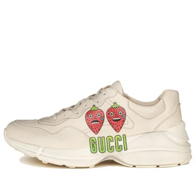 Gucci Rhyton Gg Apple Sneakers 'cream White Red'