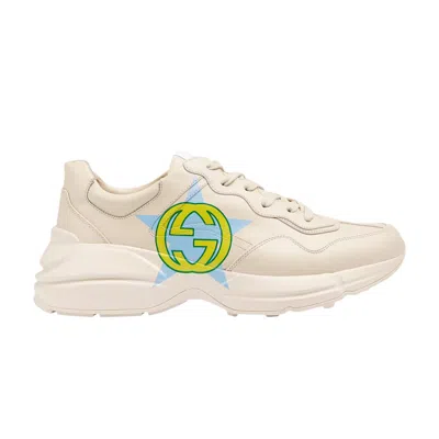 Pre-owned Gucci Rhyton 'interlocking G Star' In Cream