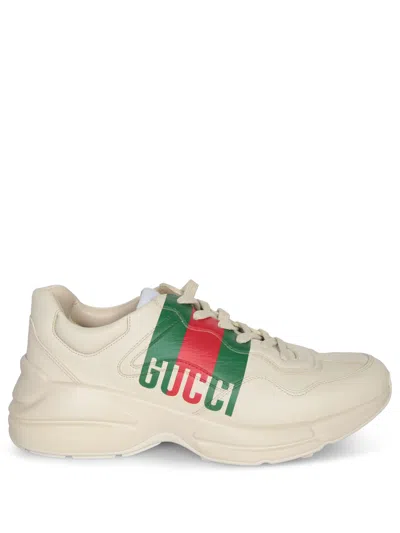 GUCCI RHYTON IVORY SNEAKERS