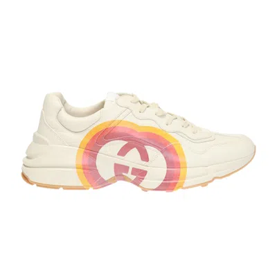 Pre-owned Gucci Rhyton 'logo Print' In White