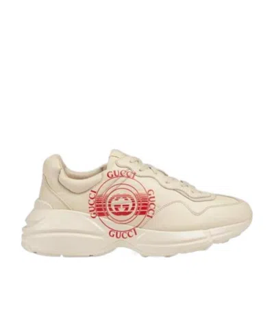 Gucci Rhyton Low-top Sneakers In Nude