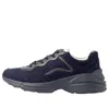 Gucci Men's Rhyton Gg Sneakers In Blue