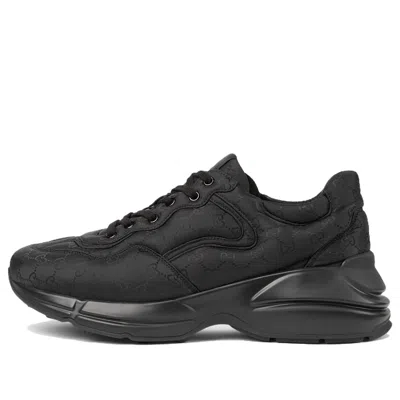Gucci Rhyton Sneakers 'black Monogram Nylon'