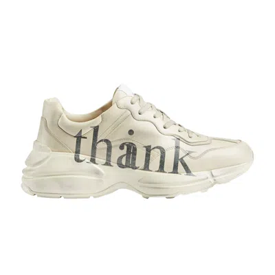 Pre-owned Gucci Rhyton 'think/thank' In Cream
