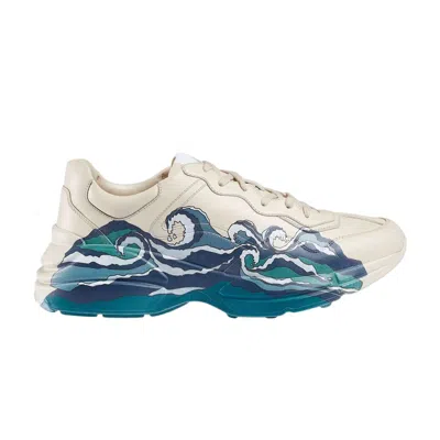 Pre-owned Gucci Rhyton 'wave' In White