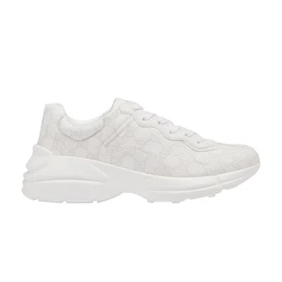 Pre-owned Gucci Rhyton 'white Monogram'