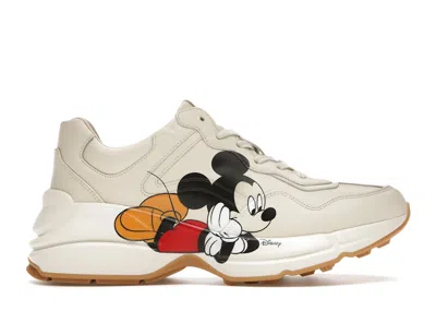 Pre-owned Gucci Rhyton X Disney (women's) Sneakers In Ivory