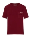 Gucci Women Ribbed T-shirt In Burgundy