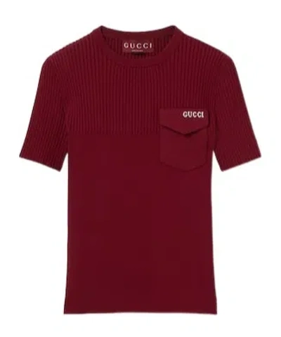 GUCCI GUCCI INTARSIA RIB TOP