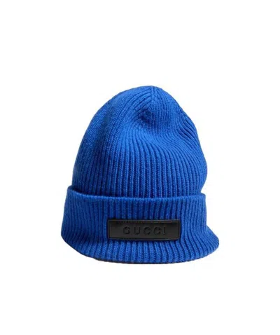 Gucci Rib Hat In Blue