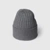 Gucci Rib Knit Wool Hat In Grey