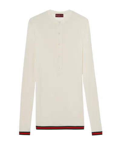 GUCCI GUCCI BUTTON DETAILED KNIT SWEATER