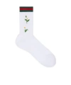 Gucci Rib Socks In White