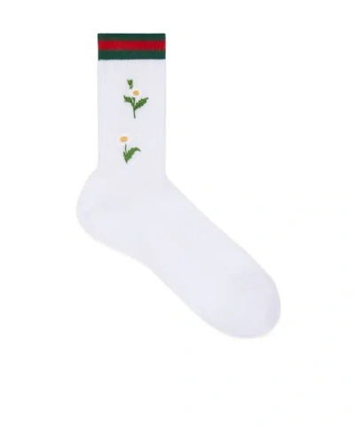 Gucci Rib Socks In White