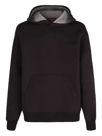 Gucci Ribbed-cuff Hoodie