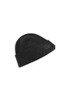 Gucci Ribbed Logo Beanie In Gray