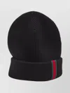 Gucci Men Wool Beanie With Web Detail