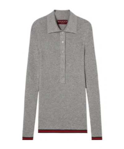GUCCI GUCCI COLLARED KNIT SWEATER
