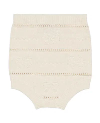 Gucci Ribbed Knitted Shorts In White