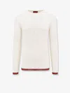 Gucci Web Stripe Ribbed-knit Silk Sweater
