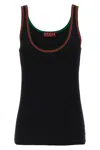 Gucci Web Tank Top In Black