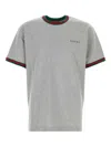 Gucci Men Short Sleeve Cotton Jersey T-shirt In Gray