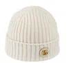 Gucci Double G Wool-blend Lamé Beanie In White