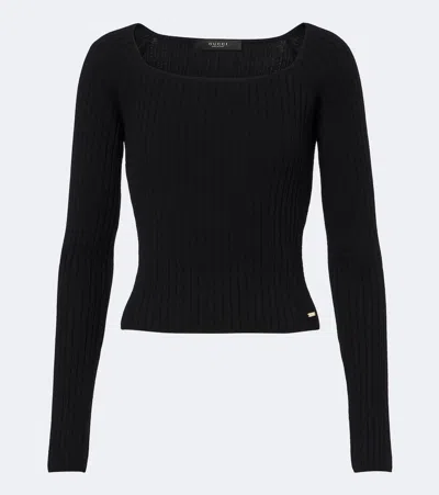 Gucci Ribbed-knit Wool And Cashmere Sweater In Multi