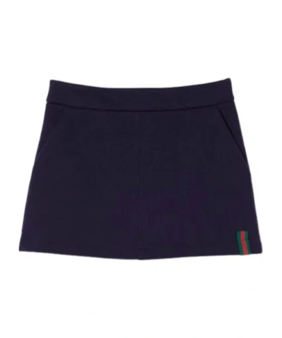 Gucci Ribbon Cotton Skirt In Black
