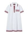 Gucci Stretch Viscose Polo Dress In White