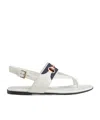 Gucci Sandal With Web In White
