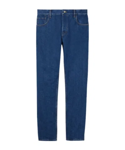 Gucci Ribbon Tapered Jeans In Blue