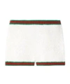 Gucci Ribbon Trimmed Shorts In Green