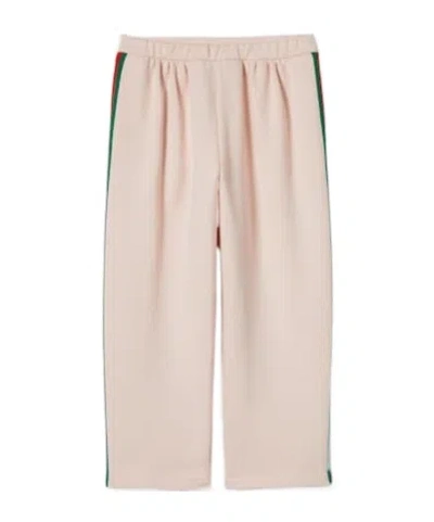 Gucci Ribbon Trousers In Nude