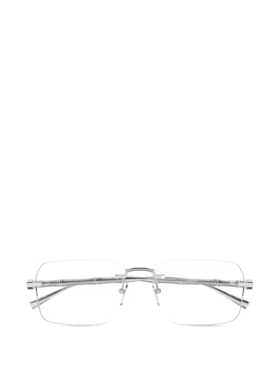 Gucci Rimless Bamboo Glasses In White