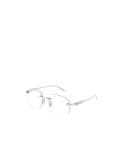 Gucci Rimless-lenses Glasses In White