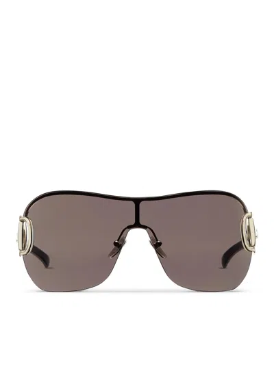 Gucci Rimless Mask Sunglasses In Black