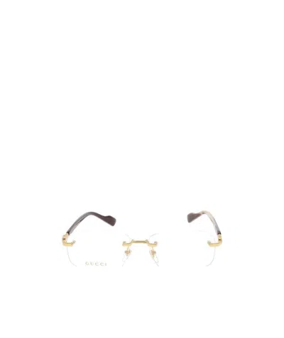 Gucci Rimless Optical Glasses In White