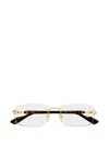 Gucci Rimless Rectangle-frame Glasses In Multi